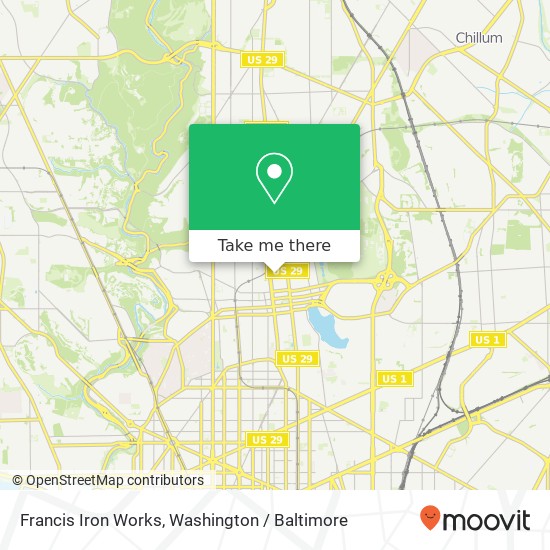 Mapa de Francis Iron Works, 769 Morton St NW