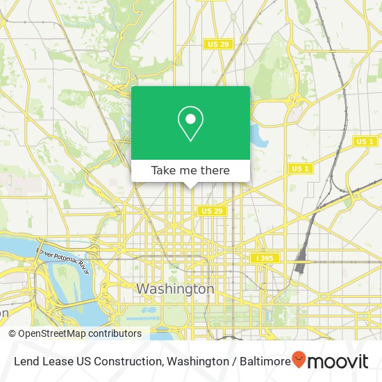 Lend Lease US Construction, 1740 14th St NW map