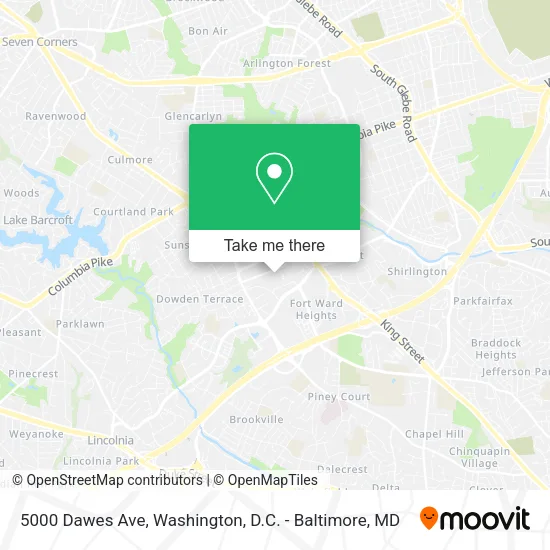 5000 Dawes Ave map