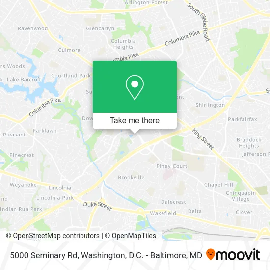 5000 Seminary Rd map