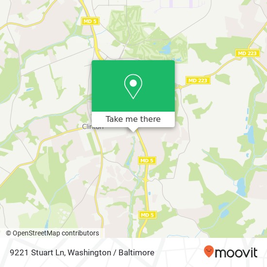 Mapa de 9221 Stuart Ln, Clinton, MD 20735