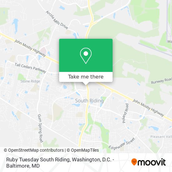 Mapa de Ruby Tuesday South Riding