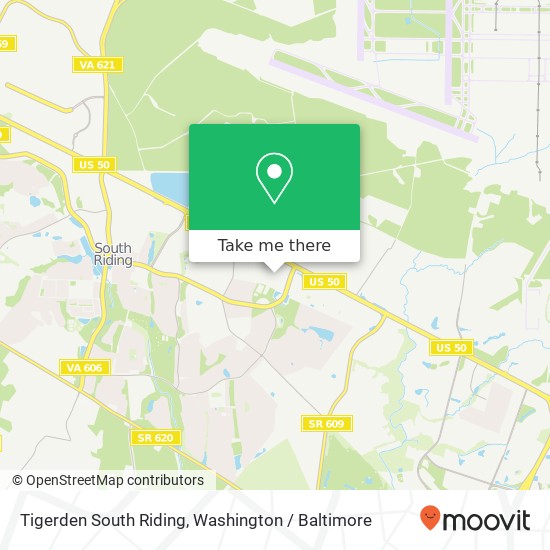 Mapa de Tigerden South Riding, 25401 Eastern Marketplace Plz