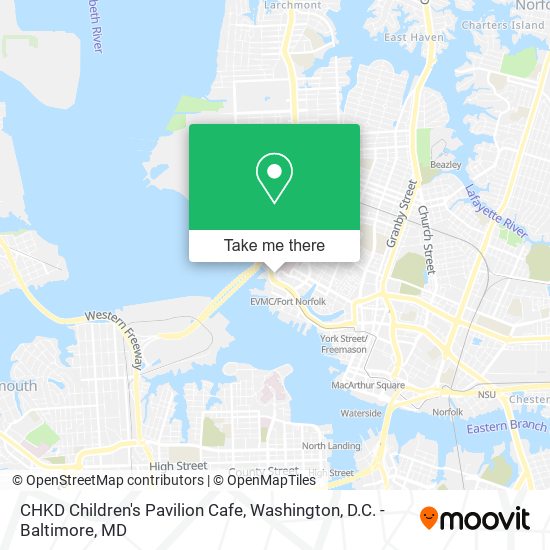 CHKD Children's Pavilion Cafe map