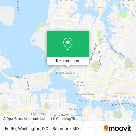 FedEx map