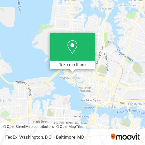 FedEx map