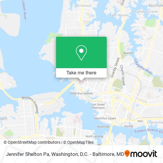 Jennifer Shelton Pa map