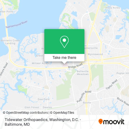 Mapa de Tidewater Orthopaedics