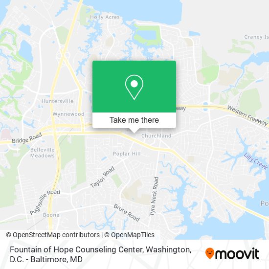 Fountain of Hope Counseling Center map