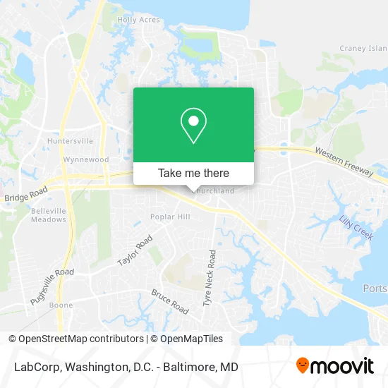 LabCorp map