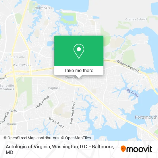 Autologic of Virginia map