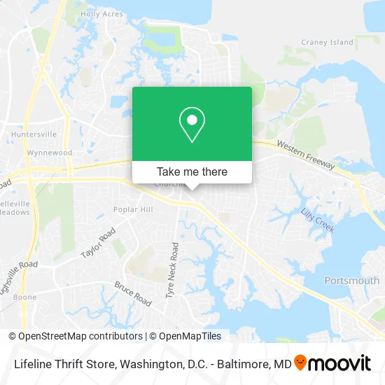 Lifeline Thrift Store map