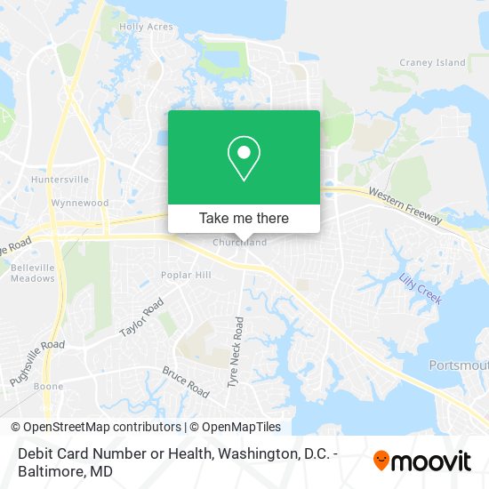Mapa de Debit Card Number or Health