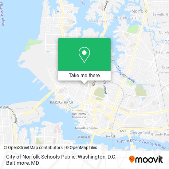 City of Norfolk Schools Public map