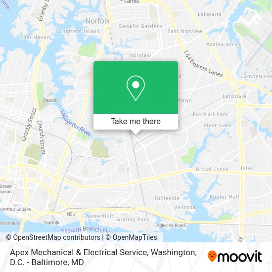 Apex Mechanical & Electrical Service map