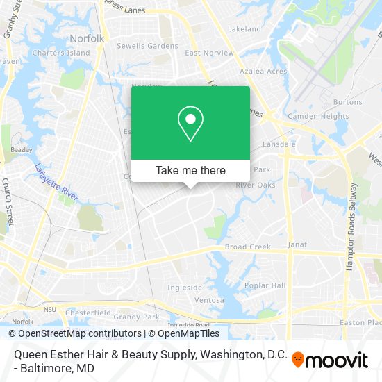 Queen Esther Hair & Beauty Supply map