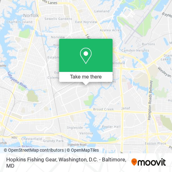 Mapa de Hopkins Fishing Gear