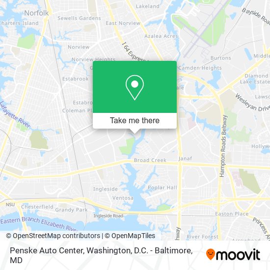 Penske Auto Center map
