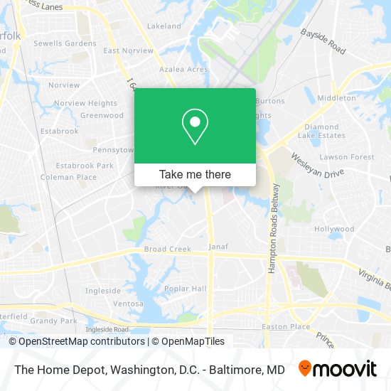 The Home Depot map