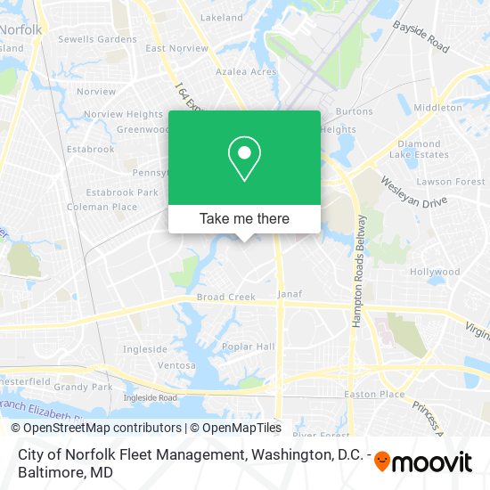 City of Norfolk Fleet Management map
