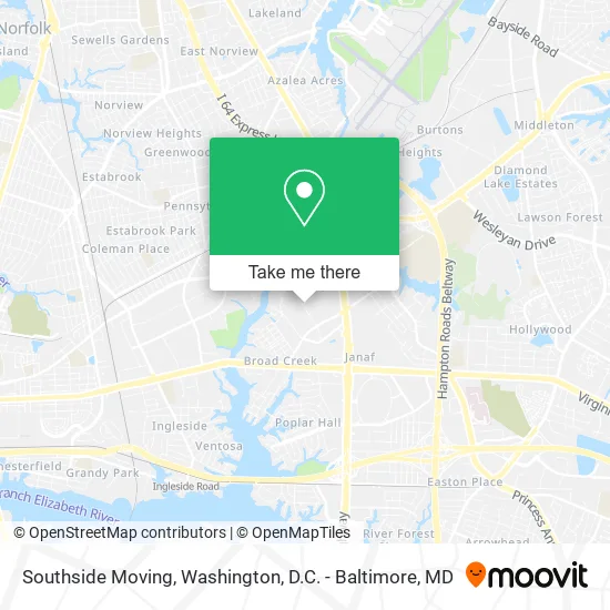Southside Moving map