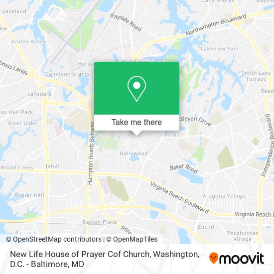 Mapa de New Life House of Prayer Cof Church