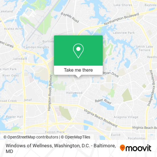 Windows of Wellness map