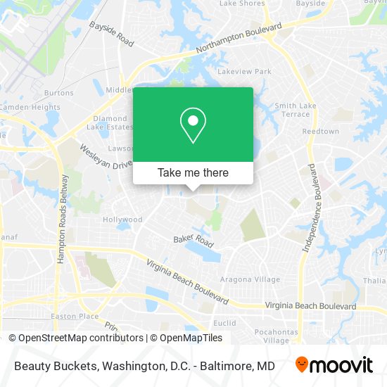 Beauty Buckets map