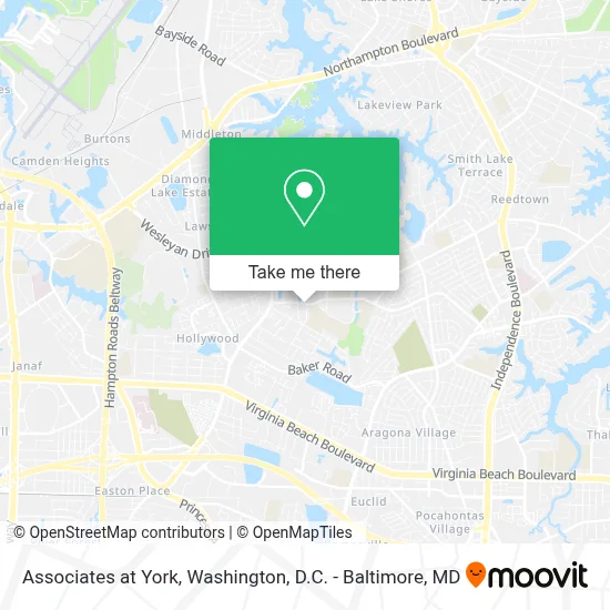 Associates at York map
