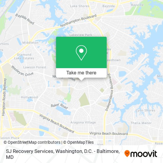 SJ Recovery Services map