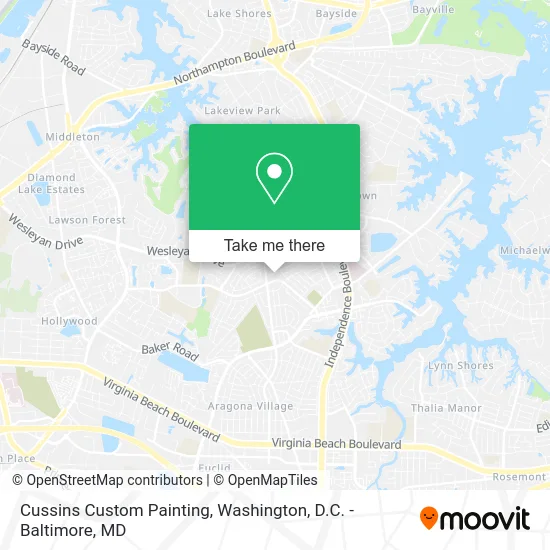 Cussins Custom Painting map