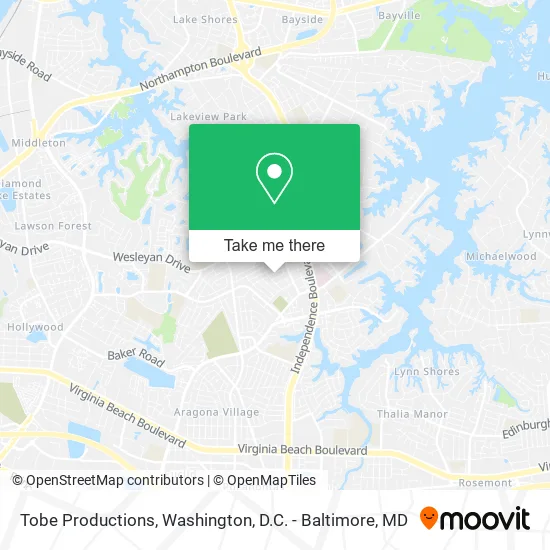 Tobe Productions map