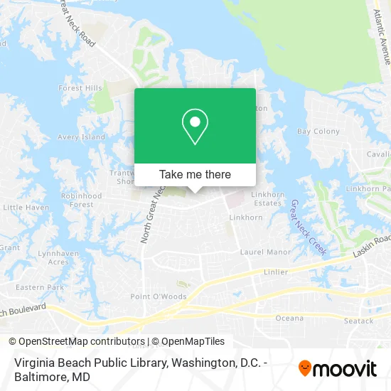 Virginia Beach Public Library map
