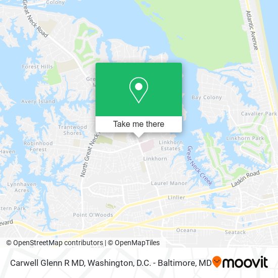 Carwell Glenn R MD map