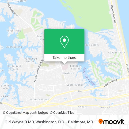 Old Wayne D MD map