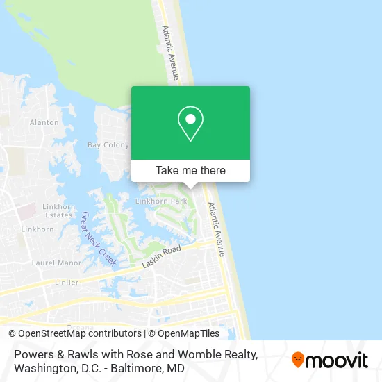 Powers & Rawls with Rose and Womble Realty map