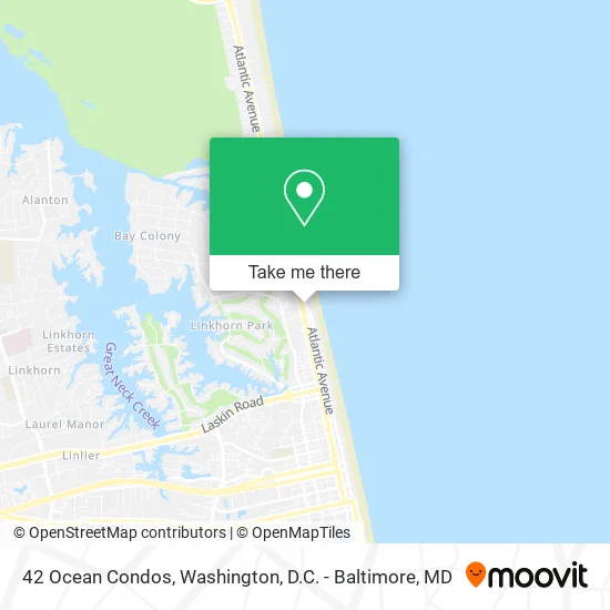 42 Ocean Condos map
