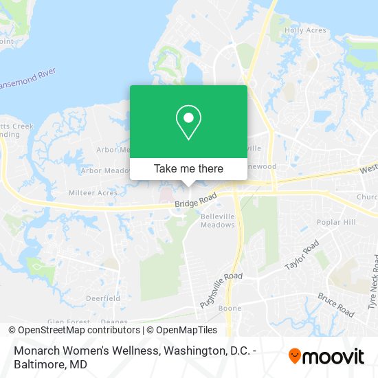 Monarch Women's Wellness map