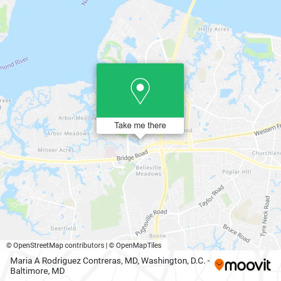 Maria A Rodriguez Contreras, MD map