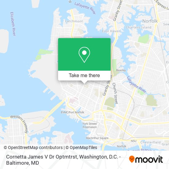 Cornetta James V Dr Optmtrst map
