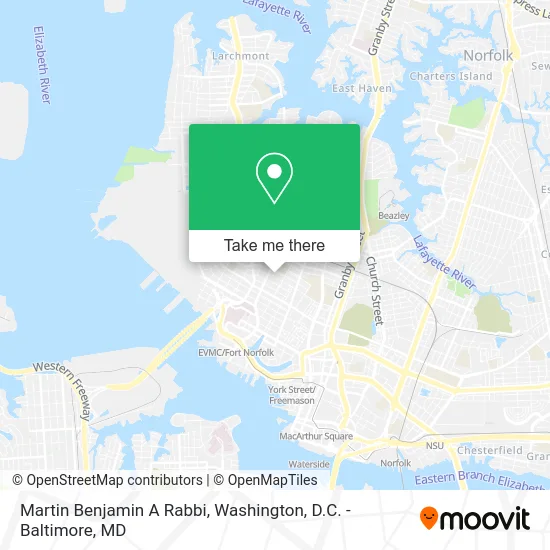 Martin Benjamin A Rabbi map