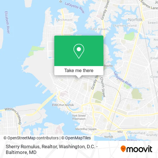 Sherry Romulus, Realtor map