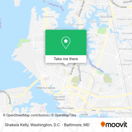 Shakeia Kelly map