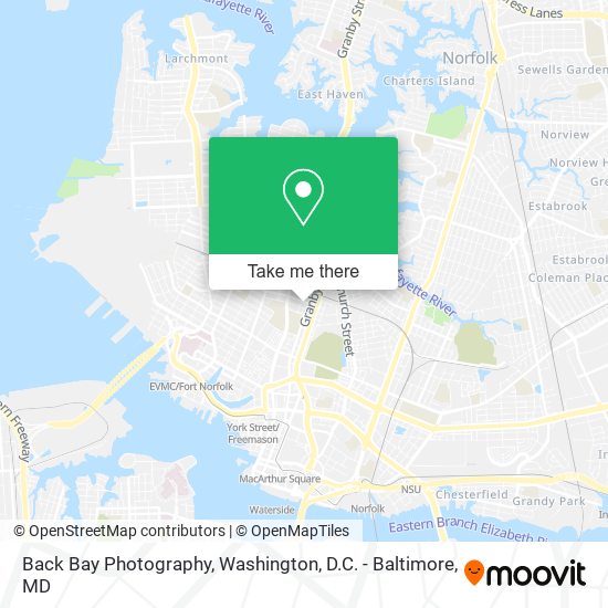 Back Bay Photography map