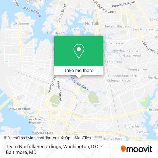 Team Norfolk Recordings map