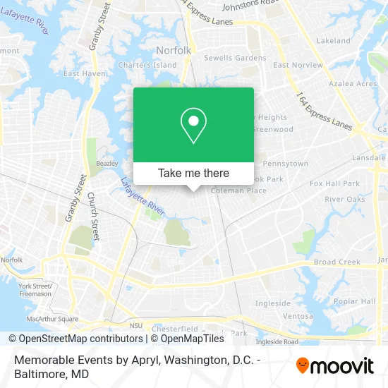 Memorable Events by Apryl map