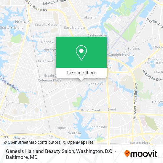Mapa de Genesis Hair and Beauty Salon