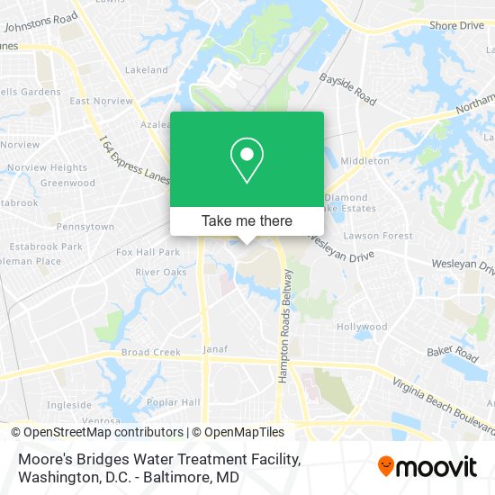 Moore's Bridges Water Treatment Facility map