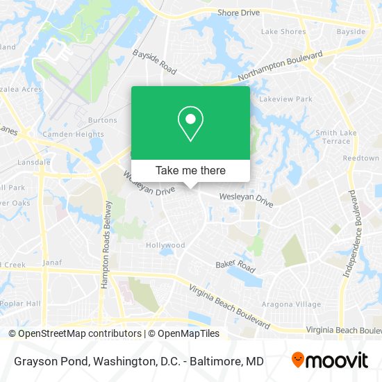 Mapa de Grayson Pond