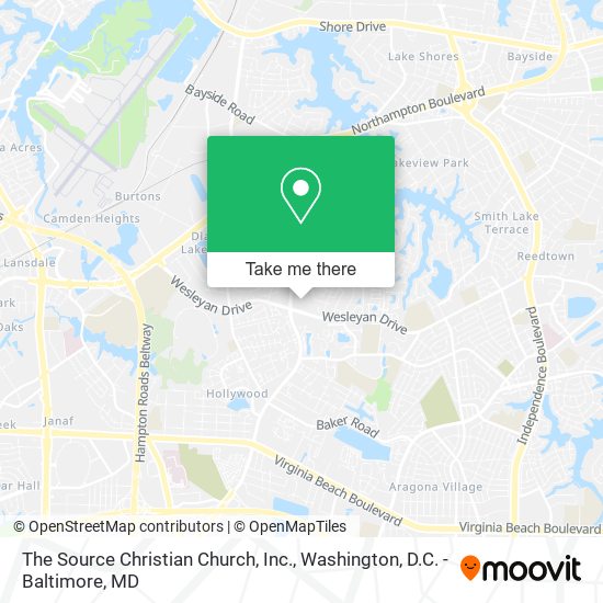 The Source Christian Church, Inc. map